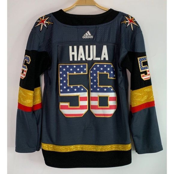 Womens Vegas Golden Knights Jersey S/M Hockey 56 Haula NHL - Picture 1 of 6